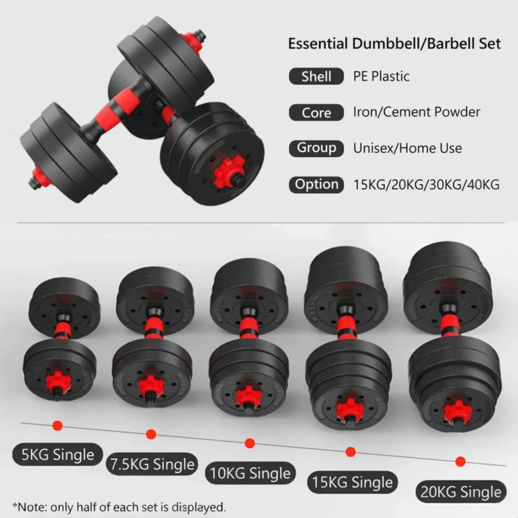 MANCUERNAS AJUSTABLES // DIFERENTES PESOS
Mancuernas ajustables, puedes armar pesas de 5 kg hasta 30 kg, con placas ajustables para entrenamientos personalizados, perfectas para ejercicio de cuerpo completo, ideales para gimn
