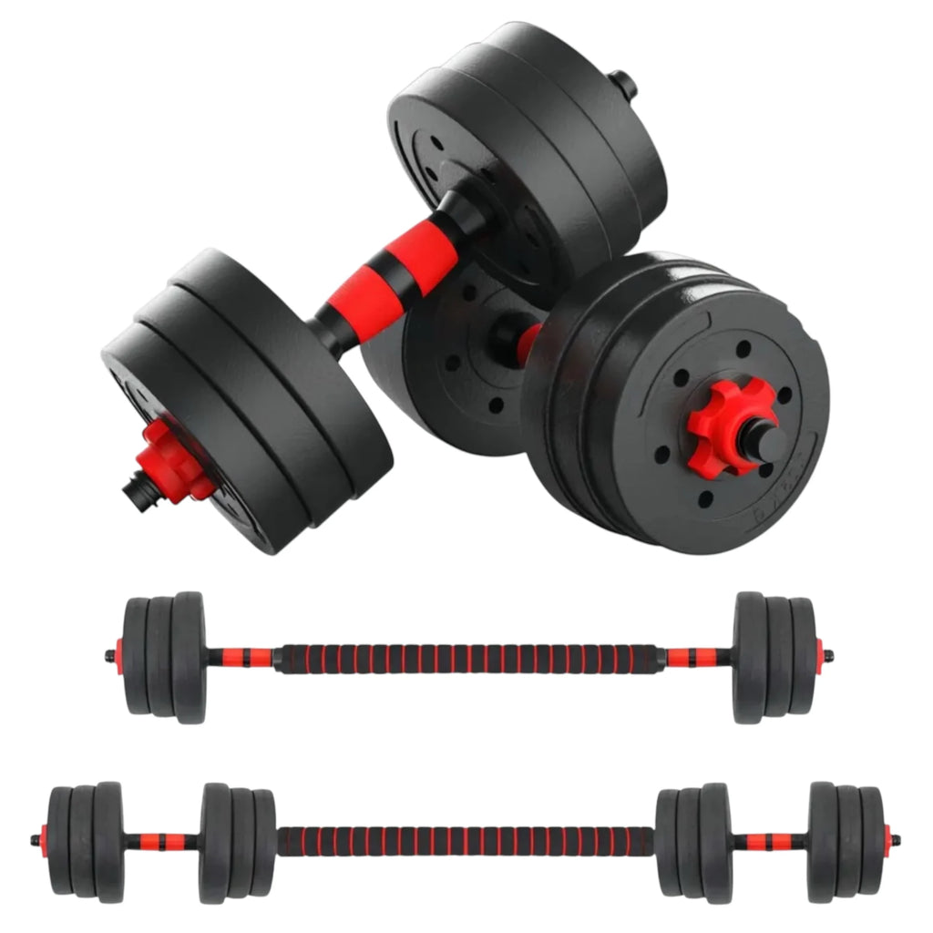 MANCUERNAS AJUSTABLES // DIFERENTES PESOS
Mancuernas ajustables, puedes armar pesas de 5 kg hasta 30 kg, con placas ajustables para entrenamientos personalizados, perfectas para ejercicio de cuerpo completo, ideales para gimn
