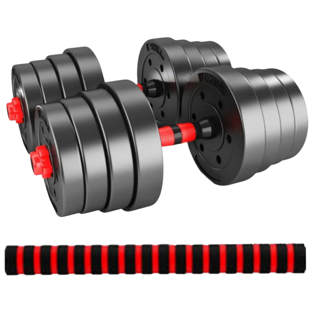 MANCUERNAS AJUSTABLES // DIFERENTES PESOS
Mancuernas ajustables, puedes armar pesas de 5 kg hasta 30 kg, con placas ajustables para entrenamientos personalizados, perfectas para ejercicio de cuerpo completo, ideales para gimn