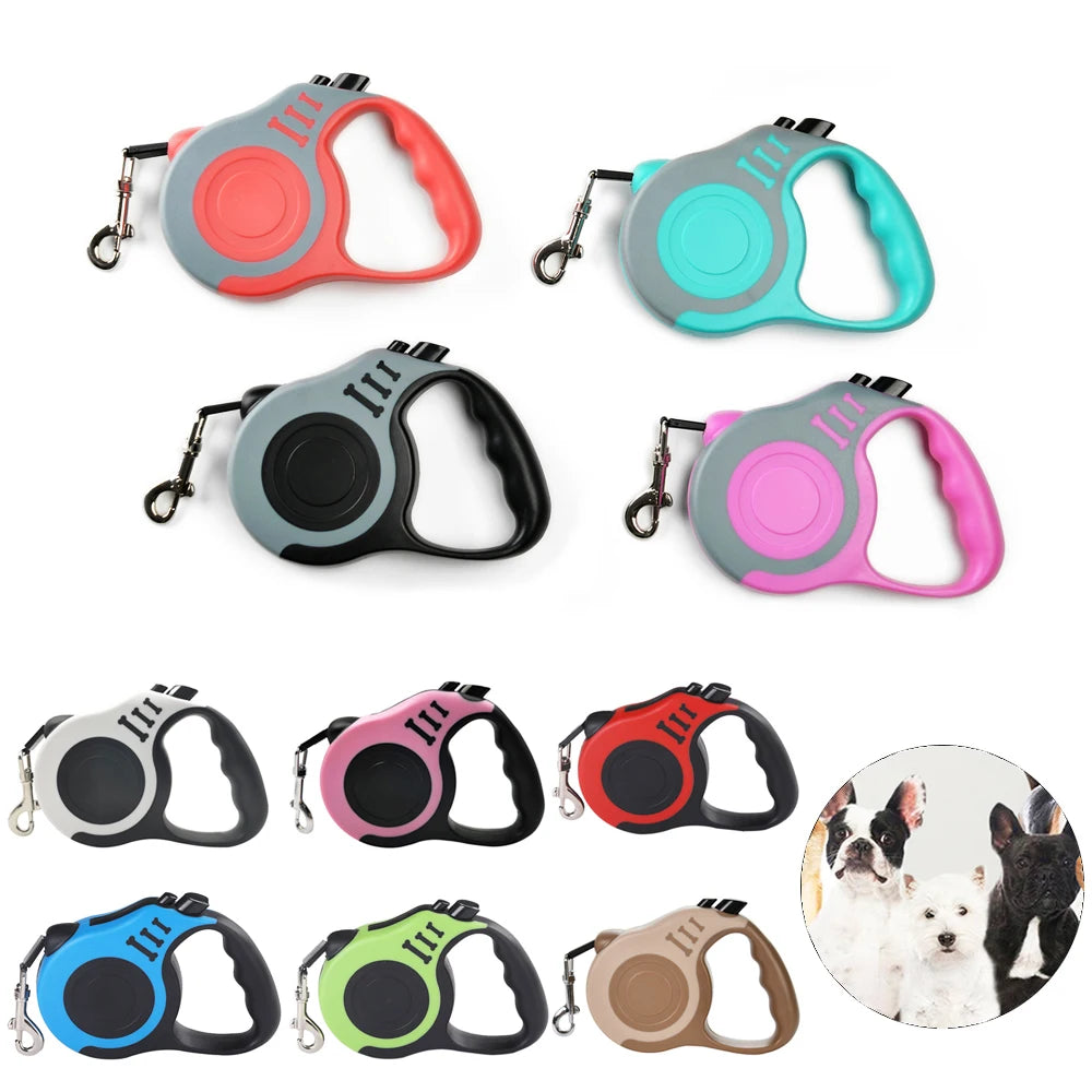 Correa Retractil Para Perros - Resistente y Ajustable (de 3 a 5 metros) Variantes disponibles.
