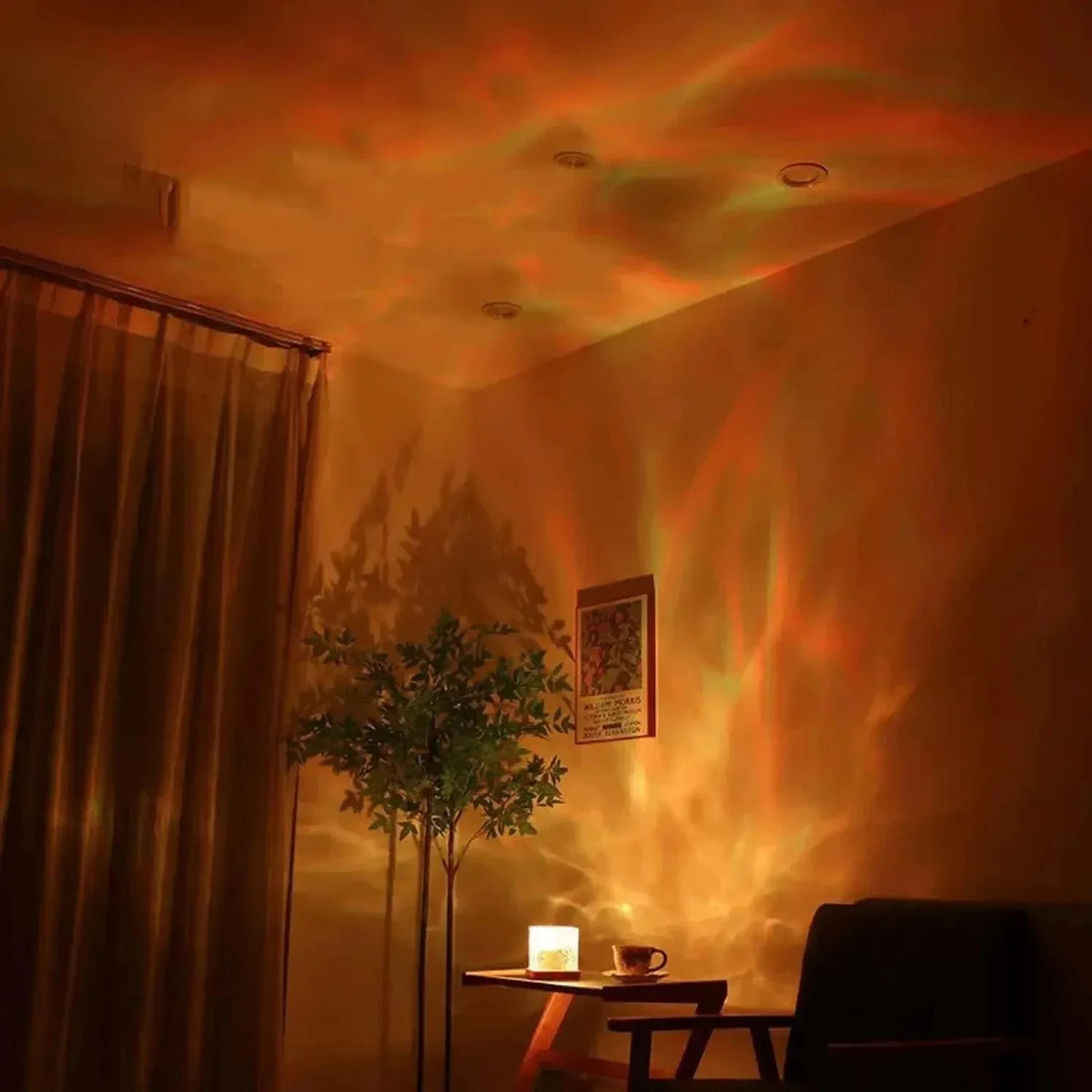 Lámpara Aurora LED - Efecto Olas de Agua. 16 Colores Ambientales ComfortCose.