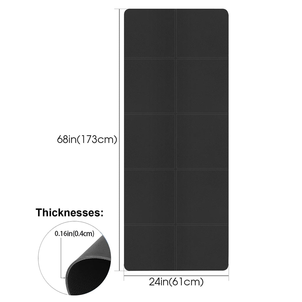 Manta Para Ejercicio Antideslizante ComfortCose
-173cm de Largo.
-61 cm de ancho.
-0.4 mm de grosor.