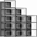 Cajas Organizadores Apilables para Zapatos ComfortCose - Transparente y Plegables