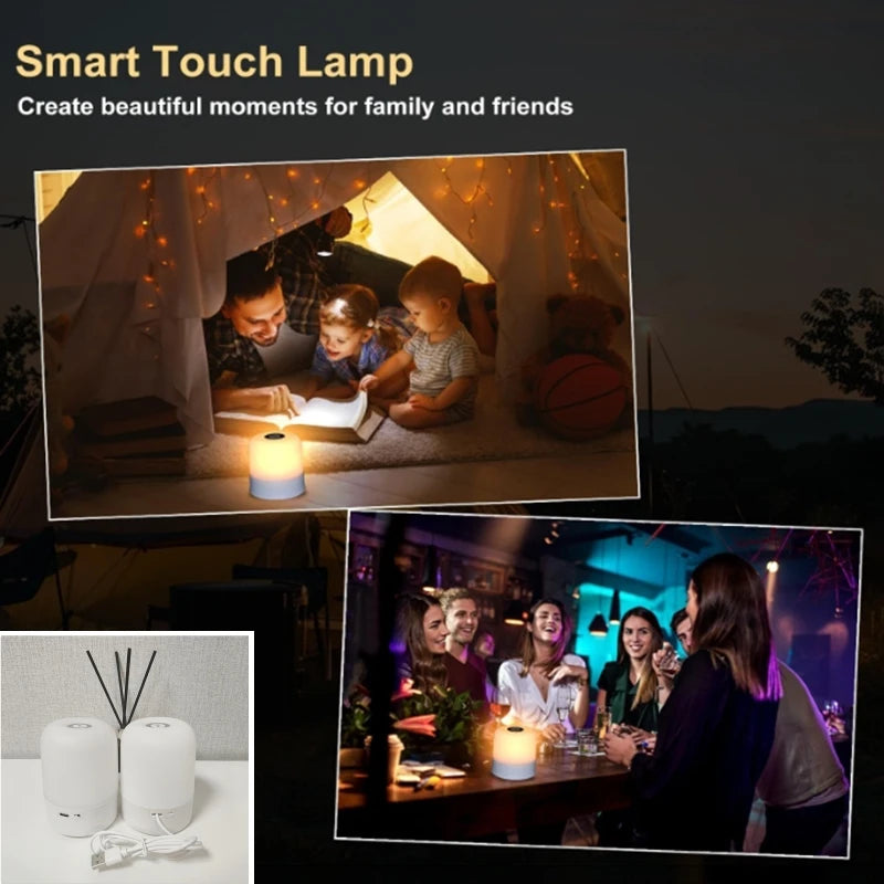 Lámpara Táctil LED ComfortCose - Para tu mesita ratonera - Regulable con Carga USB
