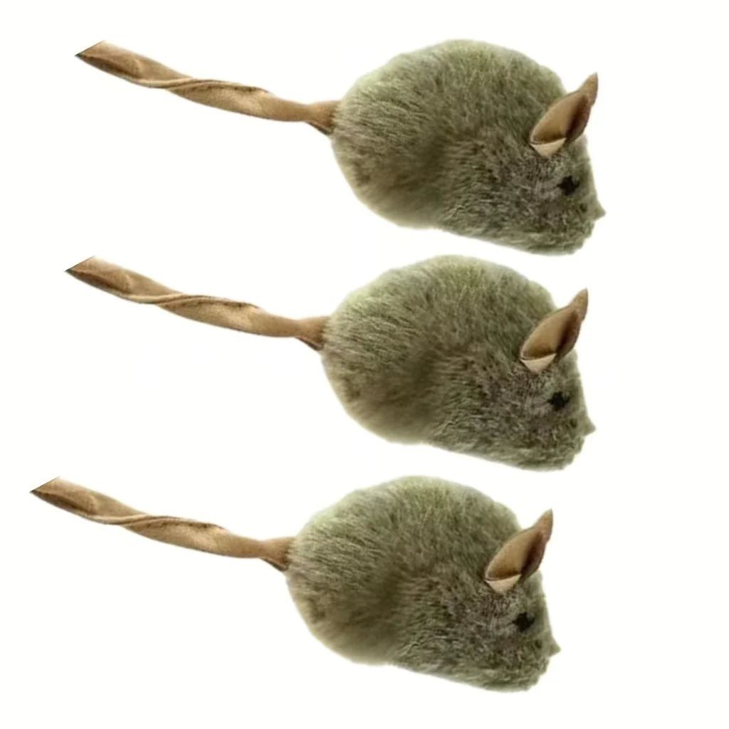 Raton Interactivo con Sonido Para Gatos - Juguete de Peluche